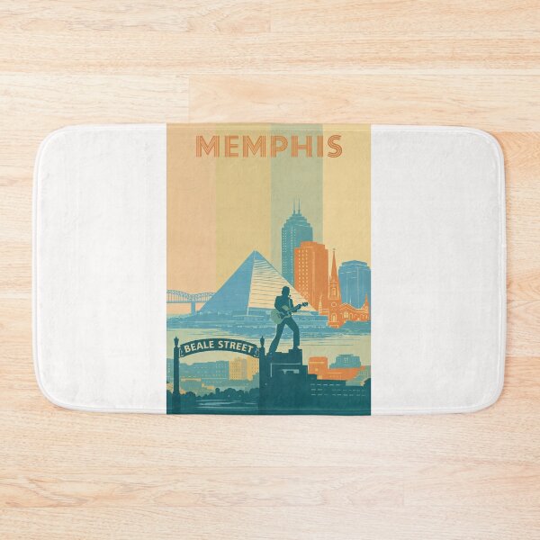 Item preview, Memphis Skyline with Beale Street and Mississippi River Views designed and sold by Places On Earth.