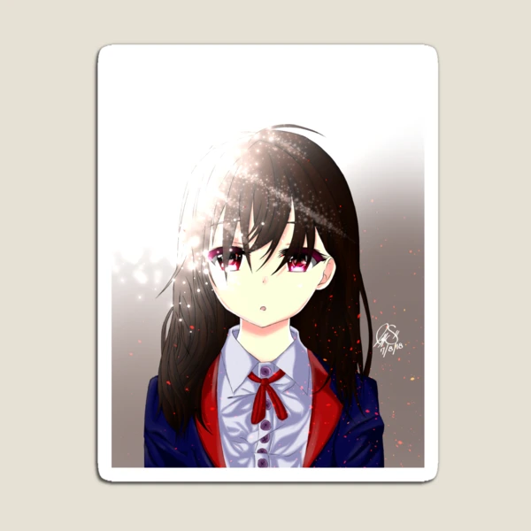 Anime Girl Sad Magnet for Sale by InsecurePuppet