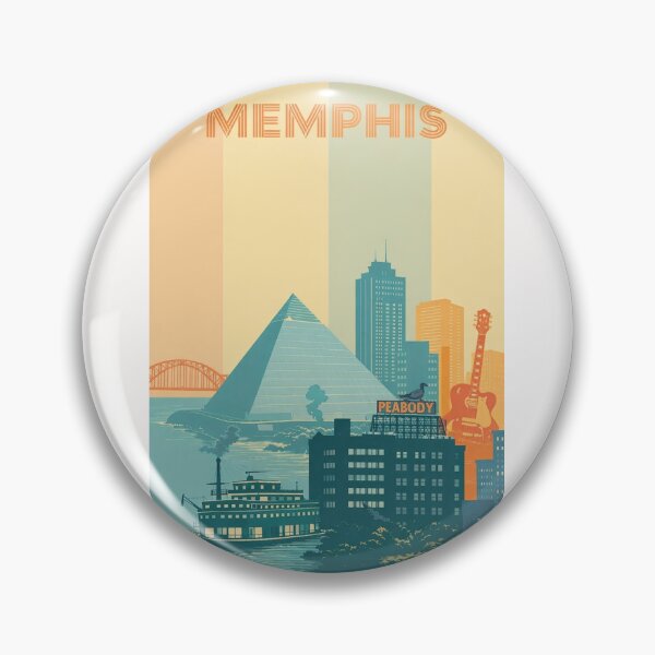 Item preview, Memphis Riverfront with Peabody Hotel and Mississippi Paddleboat designed and sold by Places On Earth.