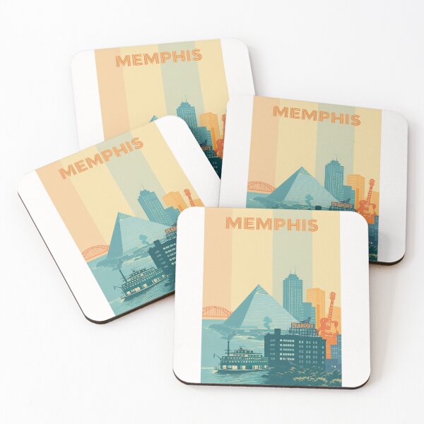Item preview, Memphis Riverfront with Peabody Hotel and Mississippi Paddleboat designed and sold by Places On Earth.