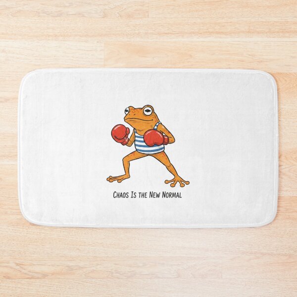 Item preview, Chaos is the new normal, frog, boxing, funnyfits70, Humor, Funny, retro, vintages, funny quotes, animal humor, designed and sold by FunnyFits70.