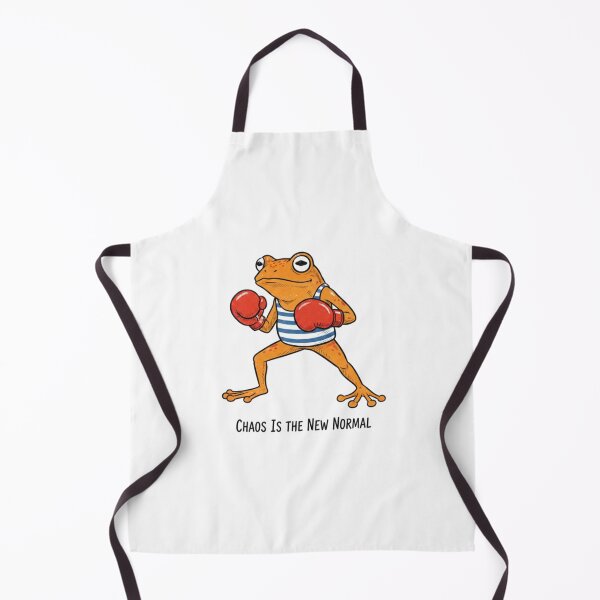 Item preview, Chaos is the new normal, frog, boxing, funnyfits70, Humor, Funny, retro, vintages, funny quotes, animal humor, designed and sold by FunnyFits70.