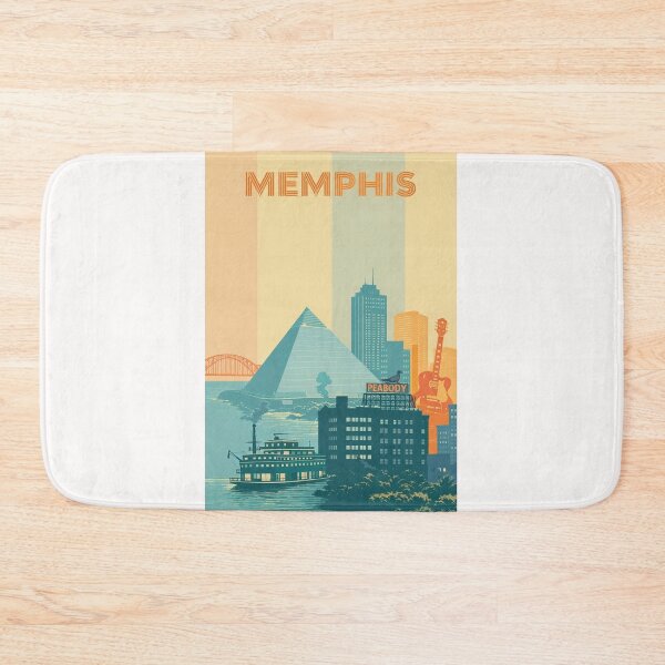 Item preview, Memphis Riverfront with Peabody Hotel and Mississippi Paddleboat designed and sold by Places On Earth.