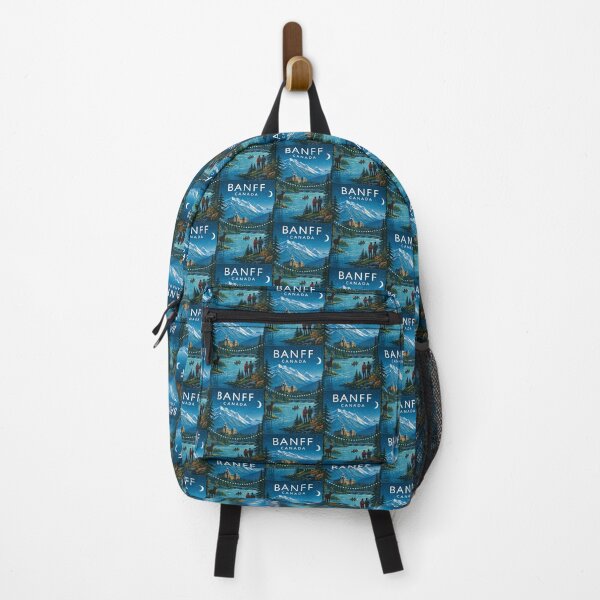 Item preview, Banff National Park River View with Canoe and Fairmont Banff Springs designed and sold by Places On Earth.