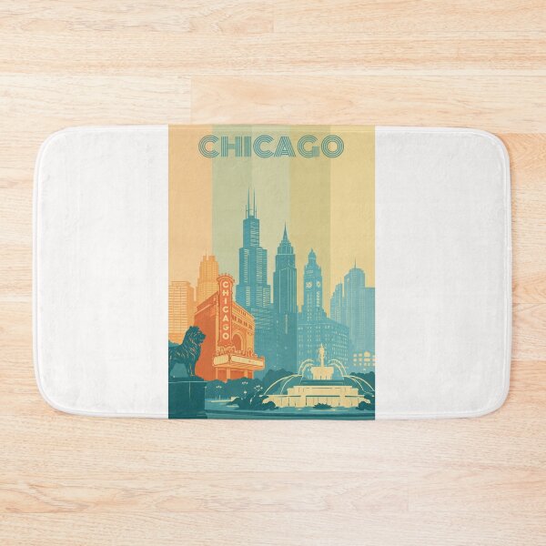 Item preview, Chicago Theater and Skyline with Buckingham Fountain View designed and sold by Places On Earth.