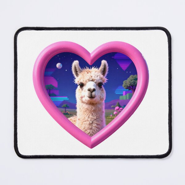 Item preview, Cosmic Valentine Llama designed and sold by AnimalAirtistry.