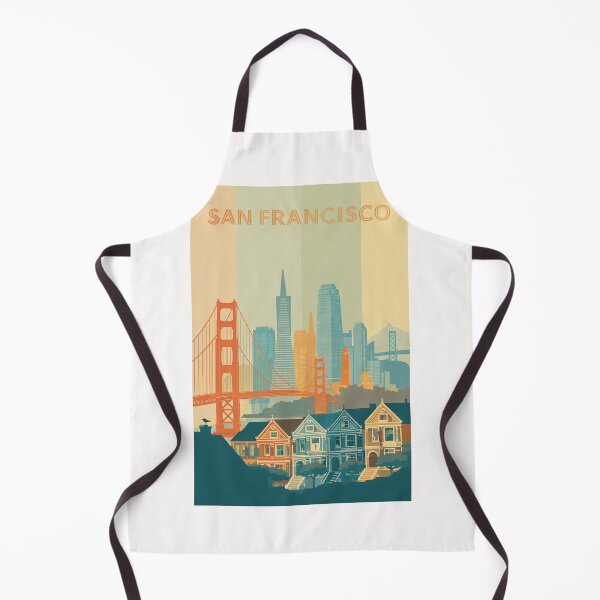 Item preview, San Francisco Skyline with Golden Gate Bridge and Painted Ladies designed and sold by Places On Earth.