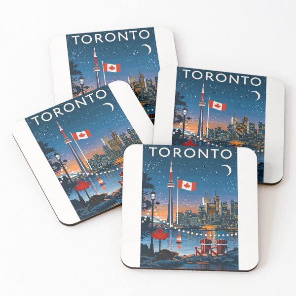 Item preview, Toronto Waterfront with CN Tower, Canadian Flag and Skyline View designed and sold by Places On Earth.
