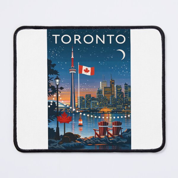 Item preview, Toronto Waterfront with CN Tower, Canadian Flag and Skyline View designed and sold by Places On Earth.