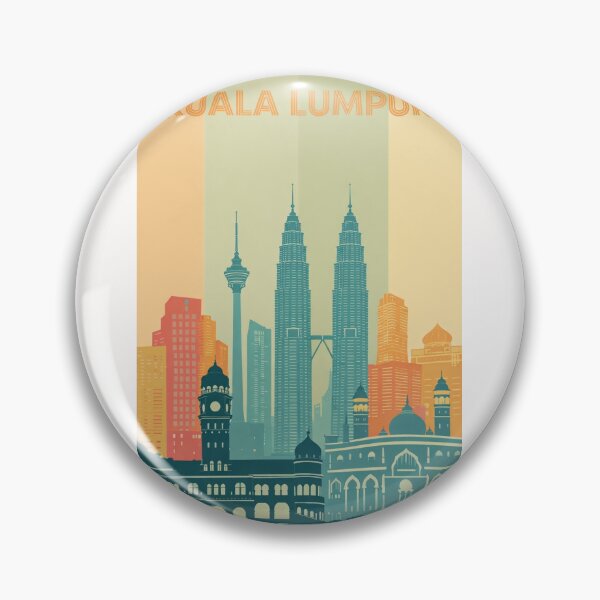 Item preview, Kuala Lumpur Cityscape with Petronas Towers and Masjid Jamek designed and sold by Places On Earth.