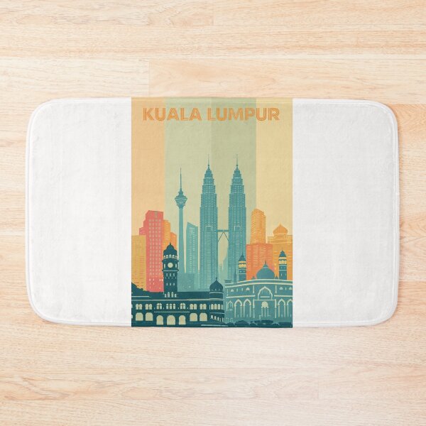Item preview, Kuala Lumpur Cityscape with Petronas Towers and Masjid Jamek designed and sold by Places On Earth.
