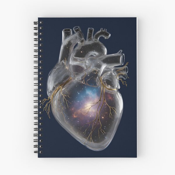 Item preview, Celestial Heart - Glass Anatomical Nebula & Golden Arteries designed and sold by ArtCrafter13.