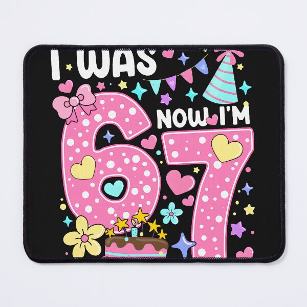 Item preview, 7 Year Old Birthday I was 6 Now I'm 7 67 Funny Kids Girls  designed and sold by KathieFaugh.