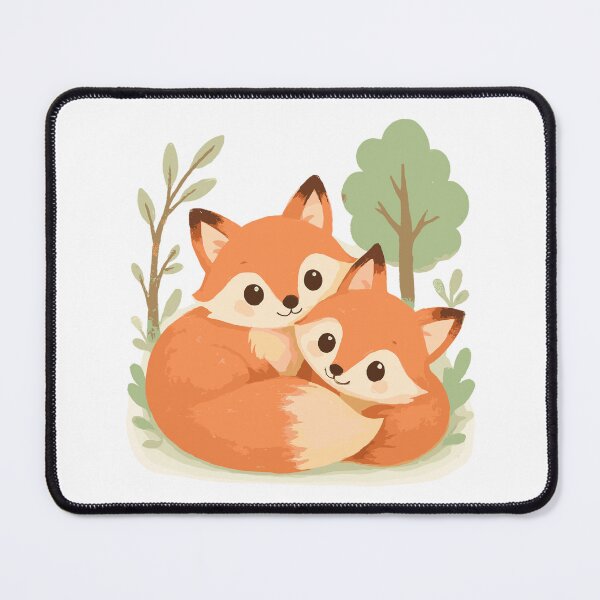 Item preview, Cute fox couple in the forest designed and sold by Pineapple-Tree.