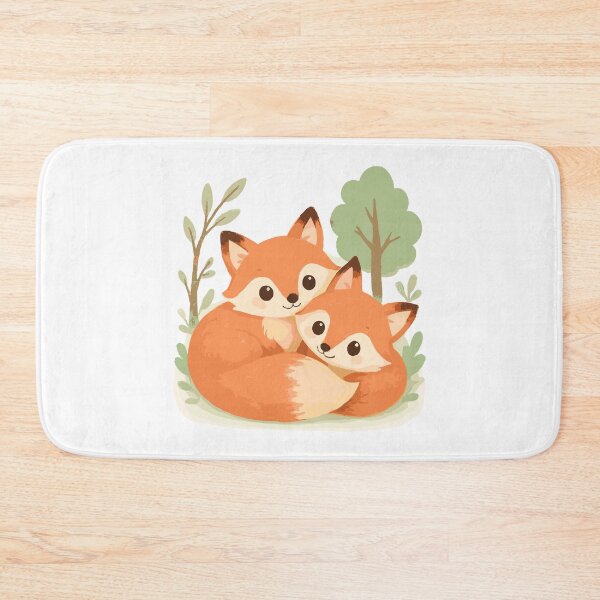 Item preview, Cute fox couple in the forest designed and sold by Pineapple-Tree.