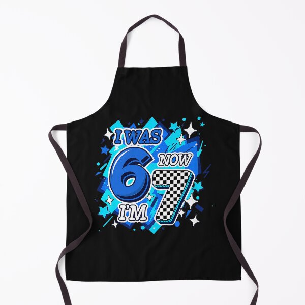 Item preview, Blue Checkered I was 6 Now I'm 7 Birthday Boy Bday 6 7 Meme designed and sold by KathieFaugh.