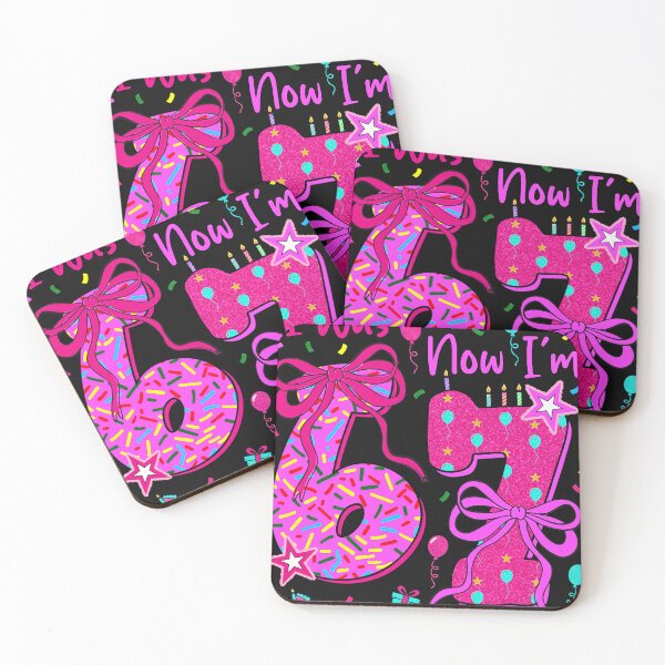 Item preview, 7th Birthday Girl I was 6 Now I'm 7 Year Old Girl Birthday designed and sold by KathieFaugh.