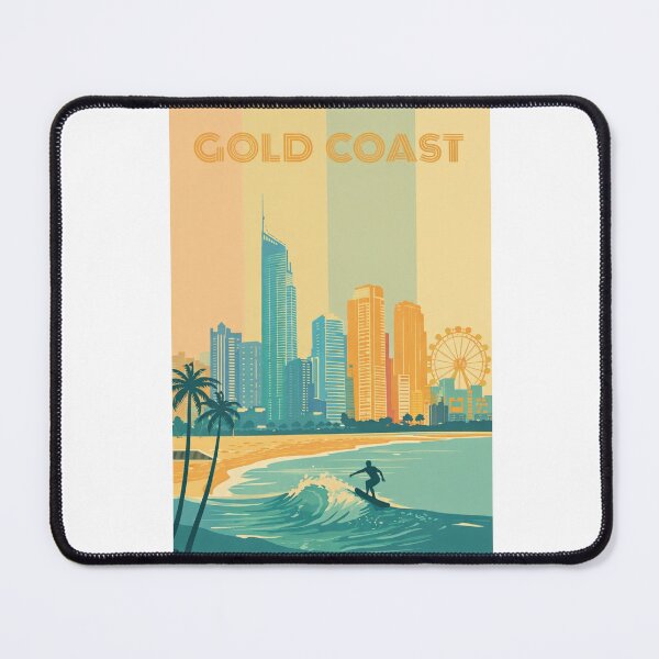 Item preview, Gold Coast Skyline with Q1 Tower, Surfer and Ferris Wheel designed and sold by Aryabek.