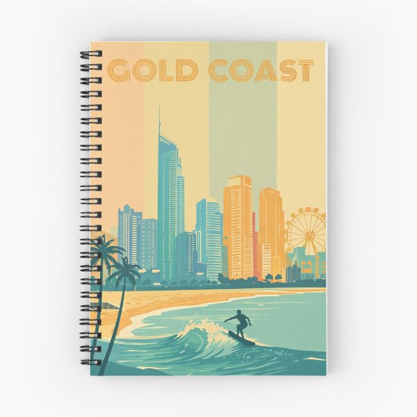 Item preview, Gold Coast Skyline with Q1 Tower, Surfer and Ferris Wheel designed and sold by Aryabek.
