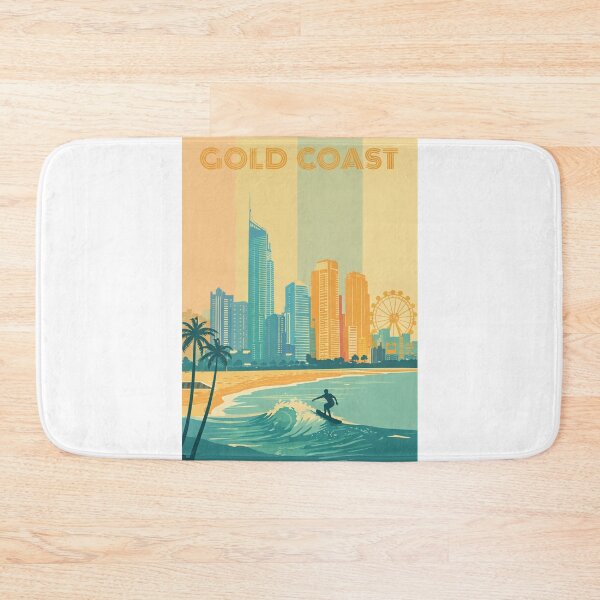 Item preview, Gold Coast Skyline with Q1 Tower, Surfer and Ferris Wheel designed and sold by Aryabek.