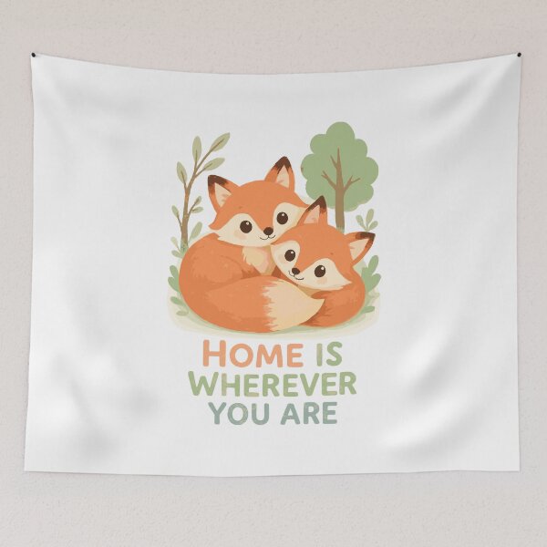 Item preview, Cute fox couple in the forest designed and sold by Pineapple-Tree.