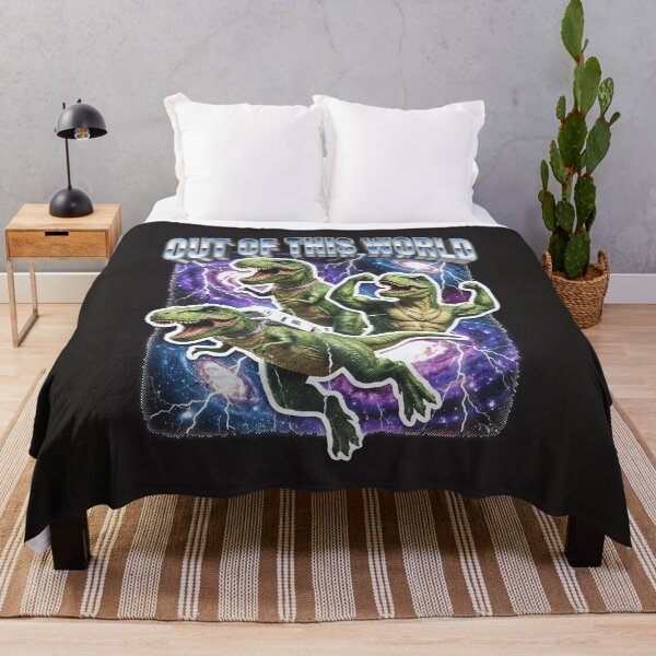Item preview, Cosmic Flex: Retro 90s Out of This World T-Rex Gang designed and sold by AwesomeBeyondLimits.