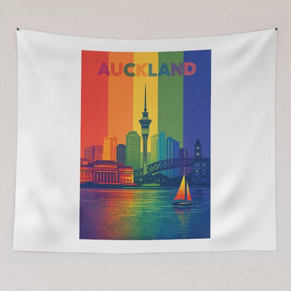 Item preview, Auckland Harbour View with Sky Tower and Ferry Building designed and sold by Aryabek.