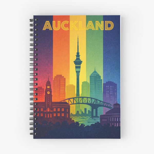 Item preview, Auckland Skyline with Sky Tower, Harbour Bridge and Ferry Building designed and sold by Aryabek.