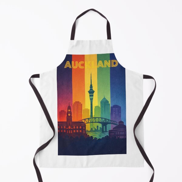 Item preview, Auckland Skyline with Sky Tower, Harbour Bridge and Ferry Building designed and sold by Aryabek.