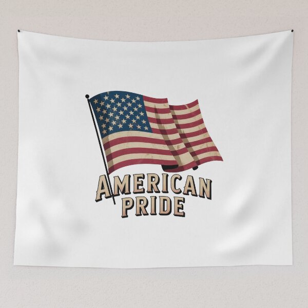 Item preview, Vintage American Pride Flag Day Americana Shirt designed and sold by KapiPrint.