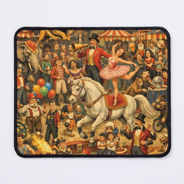 Item preview, Historical Circus Hidden Object Picture – Ringing Time Vintage Collage designed and sold by Mauswohn.