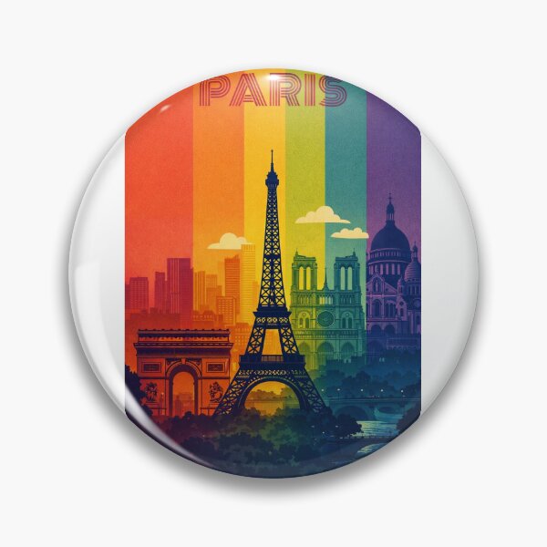 Item preview, Paris Skyline with Eiffel Tower, Notre-Dame, Arc de Triomphe and Sacré-Cœur designed and sold by Aryabek.