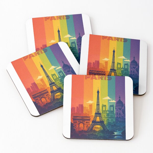 Item preview, Paris Skyline with Eiffel Tower, Notre-Dame, Arc de Triomphe and Sacré-Cœur designed and sold by Aryabek.