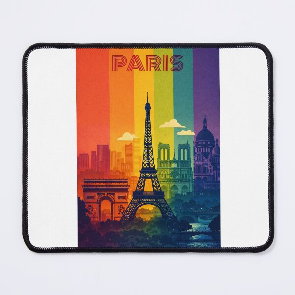 Item preview, Paris Skyline with Eiffel Tower, Notre-Dame, Arc de Triomphe and Sacré-Cœur designed and sold by Aryabek.