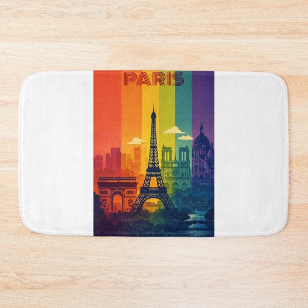 Item preview, Paris Skyline with Eiffel Tower, Notre-Dame, Arc de Triomphe and Sacré-Cœur designed and sold by Aryabek.