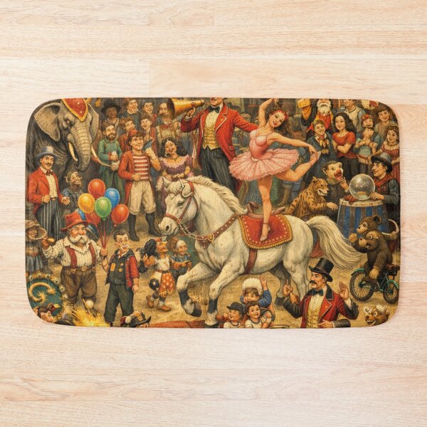 Item preview, Historical Circus Hidden Object Picture – Ringing Time Vintage Collage designed and sold by Mauswohn.
