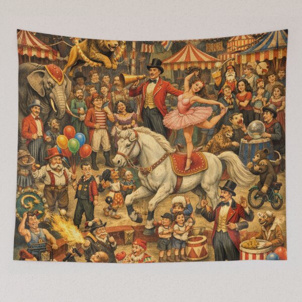 Item preview, Historical Circus Hidden Object Picture – Ringing Time Vintage Collage designed and sold by Mauswohn.