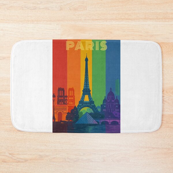 Item preview, Eiffel Tower and Paris Landmarks with Louvre and Seine River designed and sold by Aryabek.