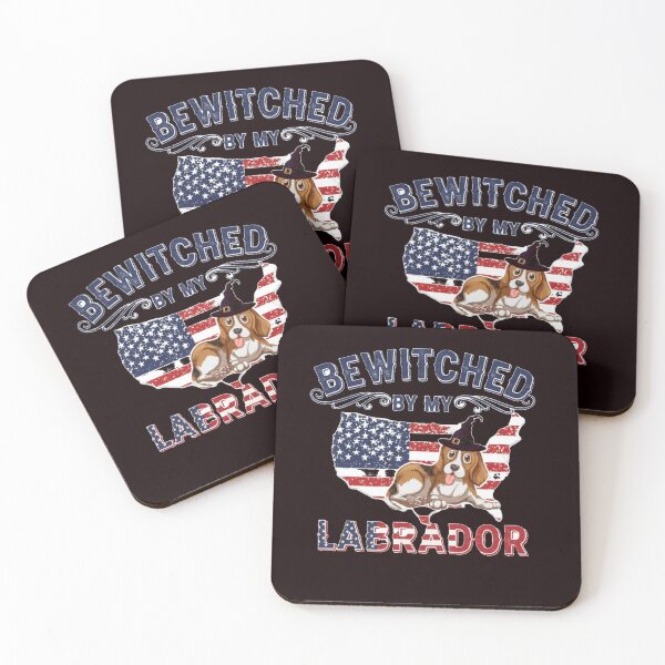 Item preview, Bewitched By My Labrador - Funny Dog Lover USA Flag  designed and sold by zbigniewcz.