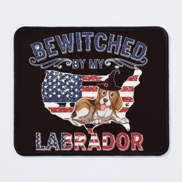Item preview, Bewitched By My Labrador - Funny Dog Lover USA Flag  designed and sold by zbigniewcz.