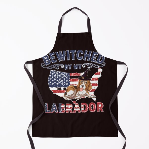 Item preview, Bewitched By My Labrador - Funny Dog Lover USA Flag  designed and sold by zbigniewcz.