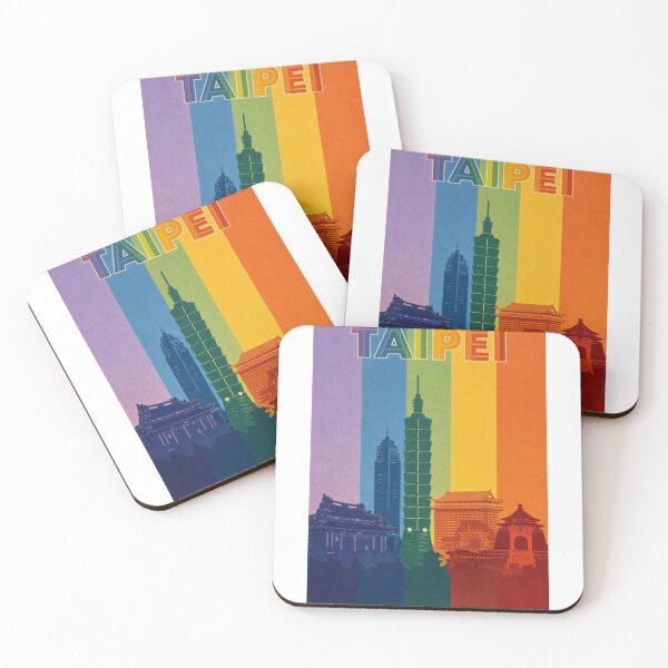 Item preview, Taipei Skyline with Taipei 101, Chiang Kai-shek Memorial and Ferris Wheel designed and sold by Aryabek.