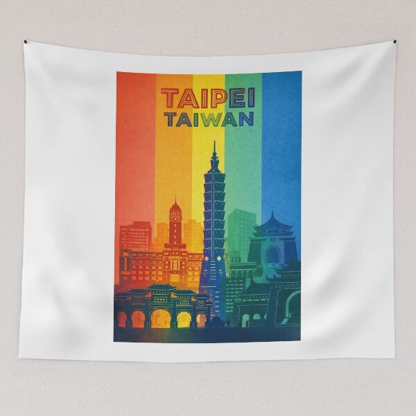 Item preview, Taipei Cityscape with Taipei 101, Presidential Office and Liberty Square designed and sold by Aryabek.
