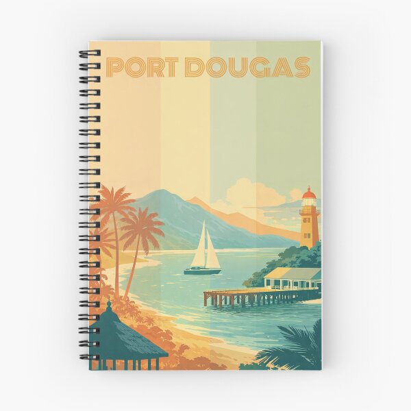 Item preview, Port Douglas Coastline with Lighthouse, Pier and Sailboat designed and sold by Aryabek.