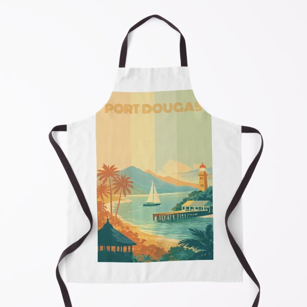 Item preview, Port Douglas Coastline with Lighthouse, Pier and Sailboat designed and sold by Aryabek.