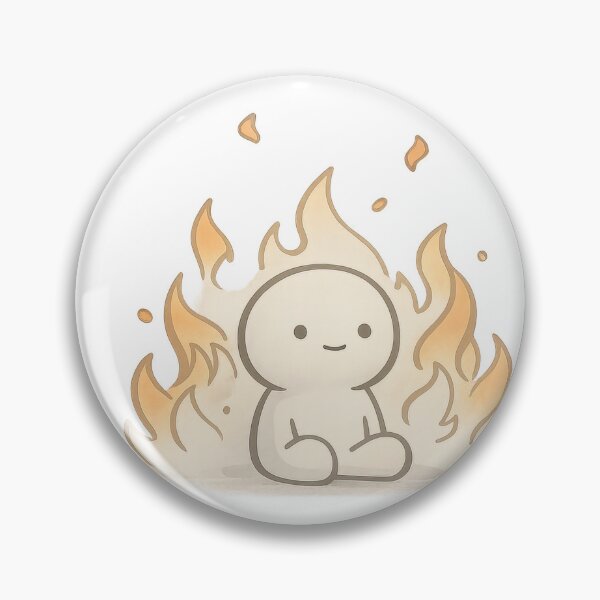 Item preview, This is Fine Burning Fire Meme Character designed and sold by jgvisualarts.