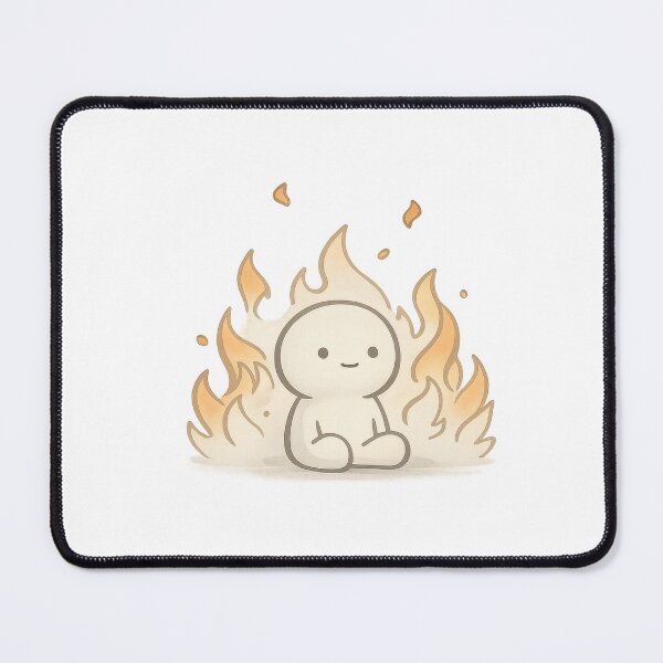 Item preview, This is Fine Burning Fire Meme Character designed and sold by jgvisualarts.