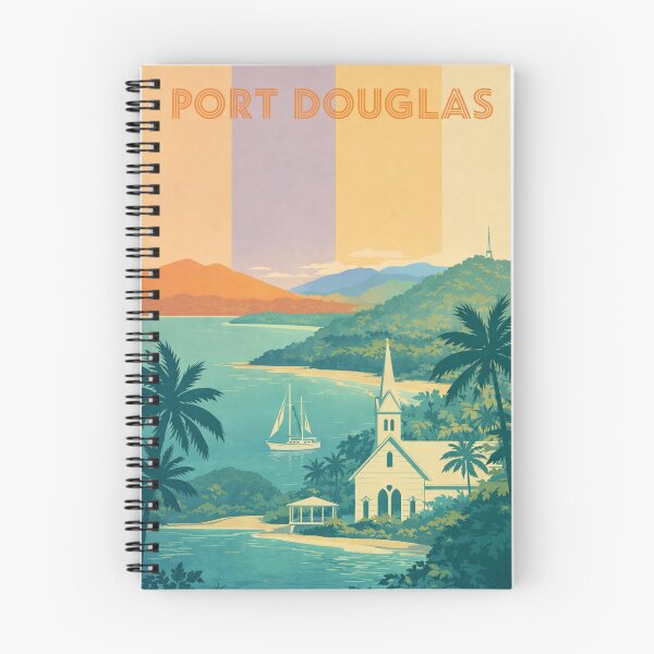 Item preview, Port Douglas Scenic Bay with Historic Church and Sailing Boats designed and sold by Aryabek.