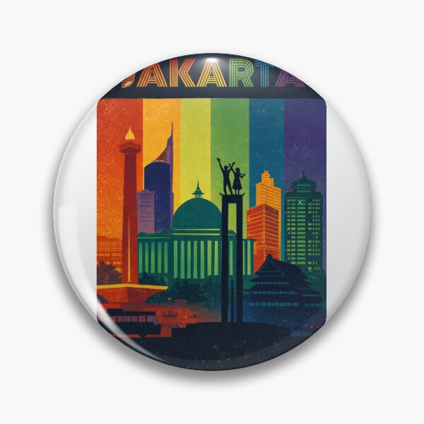 Item preview, Jakarta Urban View with Monas, Istiqlal Mosque and Welcome Monument designed and sold by Aryabek.