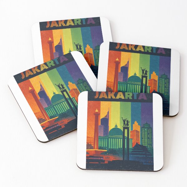 Item preview, Jakarta Urban View with Monas, Istiqlal Mosque and Welcome Monument designed and sold by Aryabek.